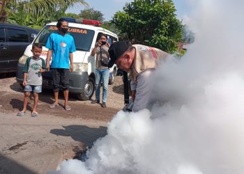 Gerak Cepat, Tim BHS Peduli Lakukan Fogging Cegah Penyebaran DBD di Sidoarjo