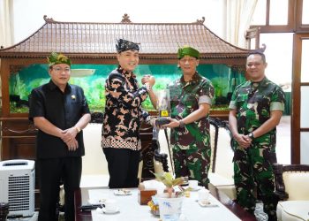 Bahas TMMD, Danrem 084/Bhaskara Jaya Sambangi Pendopo Kabupaten Sidoarjo