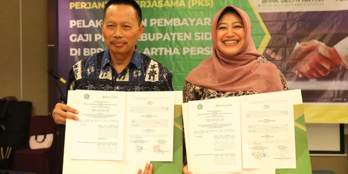 Dikbud Sidoarjo Percayakan Pembayaran Gaji P3K Sidoarjo kepada BPR Delta Artha