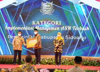 Pemkab Sidoarjo Raih 3 Penghargaan di ajang BKN Award 2022