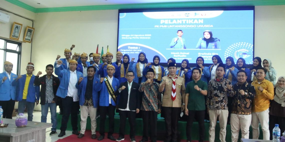 Penggurus PMII Komisariat Lintang Songo Unusida Resmi Dilantik