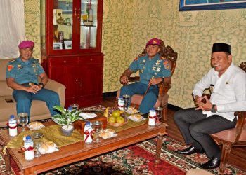 Jaga Solidaritas dan Silaturahmi, Danbrigif 2 Marinir Kunjungi Wabup Sidoarjo