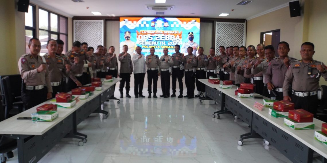 Polresta Sidoarjo Gelar Latpra Ops Zebra Semeru 2022, untuk Pelaksanaan Tugas yang Profesional dan Humanis