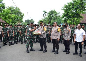 Sambut HUT TNI KE-77, Kapolresta Sidoarjo Lakukan Kunjungan Sinergitas Kamtibmas