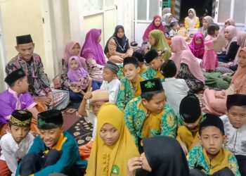 Ratusan Santri TPQ Al Amin, Meriahkan Peringatan Maulid Nabi Muhammad SAW