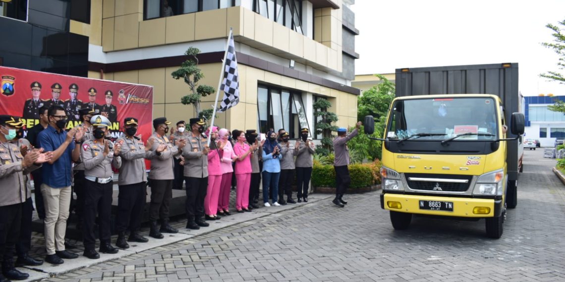 Polresta Sidoarjo Kirim Bantuan untuk Korban Gempa Cianjur