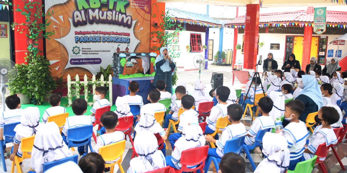 Begini, Cara KB-TK Al Muslim Peringati Hari Dongeng Nasional 2022