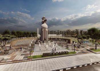 Gus Muhdlor Percantik Alun-alun Sidoarjo, Bangun Taman Air Mancur