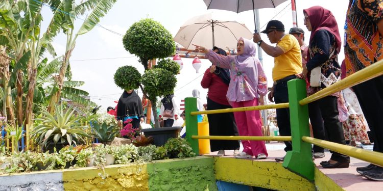 Sebelum Penjurian Sido Resik, Ning Sasha Tinjau Wisata Kali Cerung Desa Kemantren Tulangan