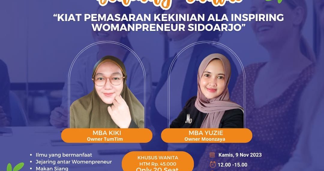 Bincang Santai ala TDA, Berbagi Kiat Pemasaran ala Inspiring Womanprenuer Sidoarjo