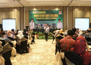 Kominfo Sidoarjo Gelar Monev Layanan Respon Cepat Call Center 112