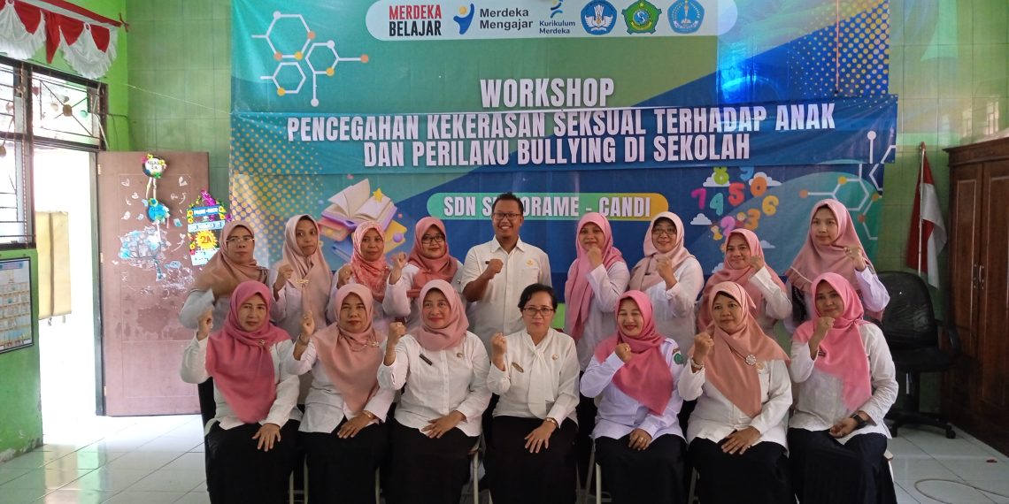 Deklarasi Anti Kekerasan dan Bulying SDN Sumorame bersama DP3AKB