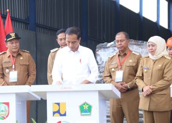 Presiden Jokowi Resmikan TPA Griya Mulyo Jabon