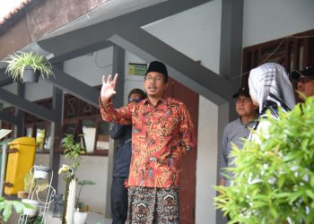 Gus Muhdlor Tinjau SMPN 2 Tanggulangin, Cek Penyebab Banjir Lama Surut