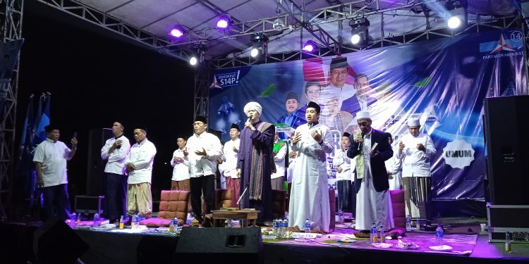 DPC Partai Demokrat Sidoarjo menggelar Acara Bertajuk Demokrat Bersholawat Menjelang Pemilu 2024