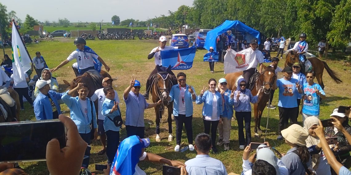 TKD Sidoarjo Prabowo – Gibran Gelar Senam Bareng Bersama Ribuan Warga Sidoarjo