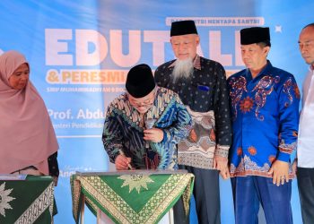 Menteri Pendidikan Dasar dan Menengah Rl Resmikan Gedung Terpadu SMP Muhammadiyah 9 Boarding School Tanggulangin