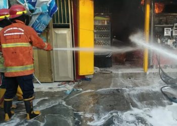 Diduga Konsleting Listrik, Pertamini di Sidoarjo Terbakar