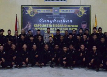 Jelang se-Abad PSHT, Polresta Sidoarjo Gaungkan Jaga Kondisifitas Kamtibmas