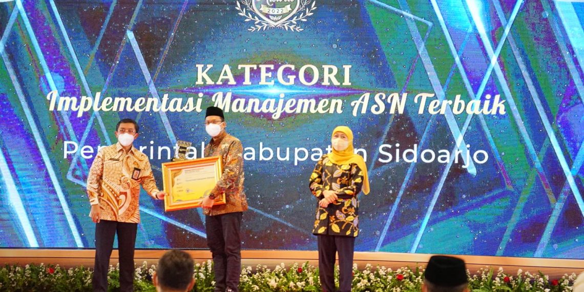 Pemkab Sidoarjo Raih 3 Penghargaan di ajang BKN Award 2022