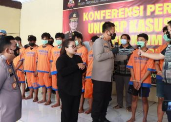 Pelaku Penggeroyokan antar Perguruan Silat Dibekuk Satreskrim Polresta Sidoarjo