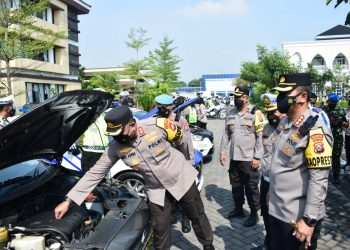 Kapolresta Sidoarjo Pimpin Apel Gelar Pasukan Ops Zebra Semeru 2022