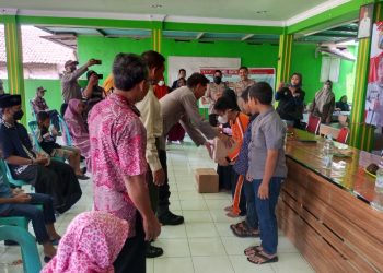 Agenda Baksos, Polresta Sidoarjo Bagikan Santunan ke 50 Anak Yatim-Piatu