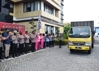Polresta Sidoarjo Kirim Bantuan untuk Korban Gempa Cianjur