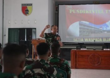 Yon-Arhanudse 8/MBC Terima Pembekalan Materi Intelijen