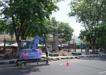 Pemkab Sidoarjo Revitalisasi Trotoar Stadion Gelora Delta, Target Rampung Akhir 2023