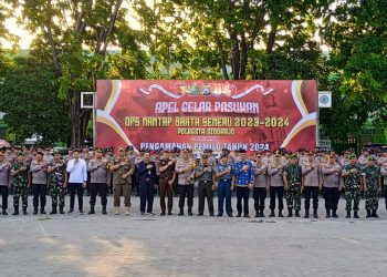 Polresta Sidoarjo Gelar Ops Mantap Brata Semeru 2023-2024, Siapkan 800 Personil di Seluruh TPS  se Sidoarjo