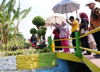 Sebelum Penjurian Sido Resik, Ning Sasha Tinjau Wisata Kali Cerung Desa Kemantren Tulangan