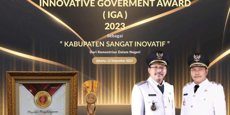 Sidoarjo Dinobatkan Kabupaten Sangat Inovatif di Ajang IGA 2023 oleh Kemendagri