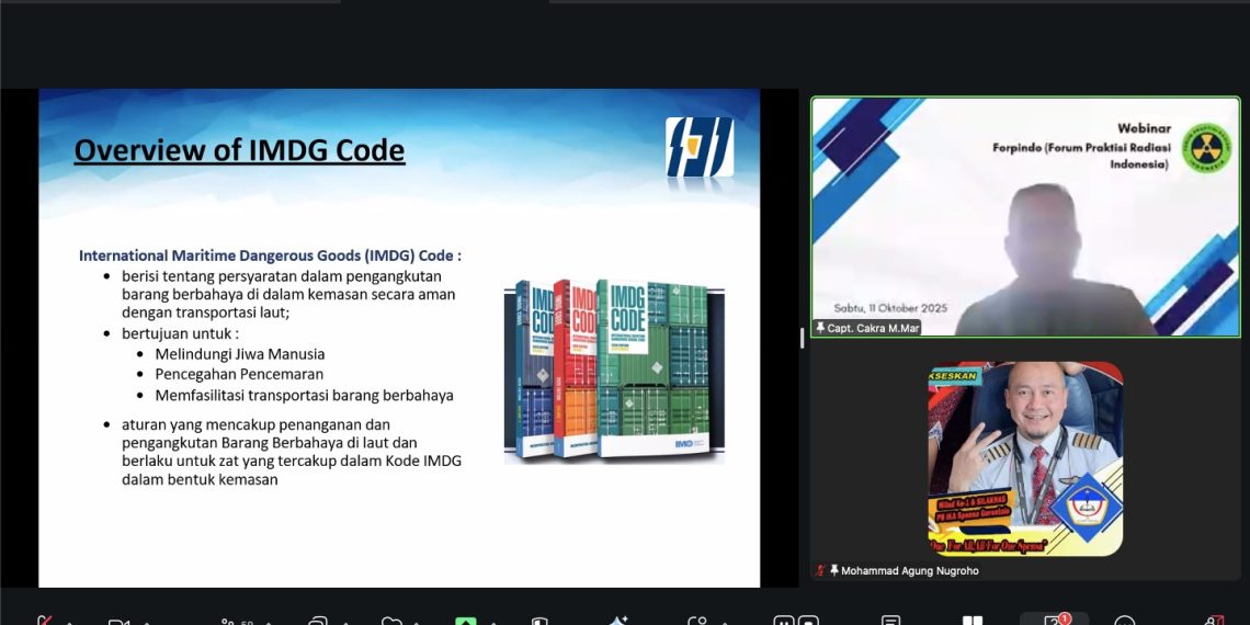 Webinar Gratis Forpindo:”Radiation Awareness for Port Safety and Sucurity”Dorong Pemahaman Keselamatan dan Keamanan Radiasi di Pelabuhan