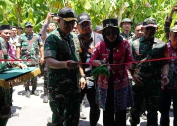 Wabup Sidoarjo dan Dandim 0816 Meresmikan Sumur Bor BMH di Desa Kedondong
