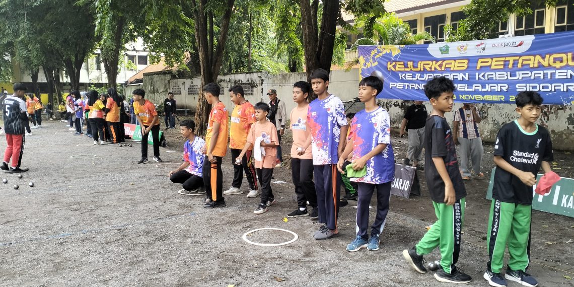 Kejurkab Petanque Sidoarjo Digelar Dua Hari ,111 Pelajar Ikut Berkompetisi
